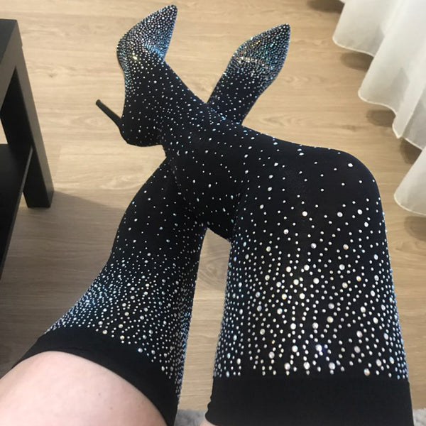 Galaxy Over the Knee Stiletto Boots