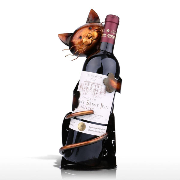 Vintage Cat Wine Bottle Holder